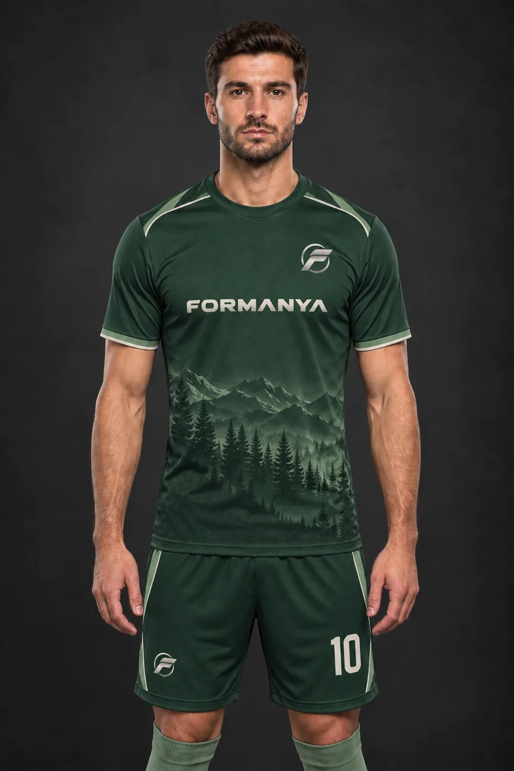 Orman Koyu futbol forması, ön görünüm
