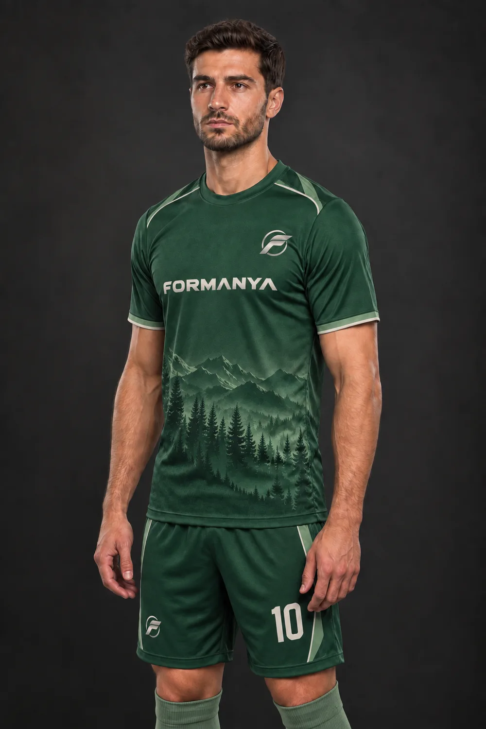 Orman Koyu futbol forması, yan görünüm
