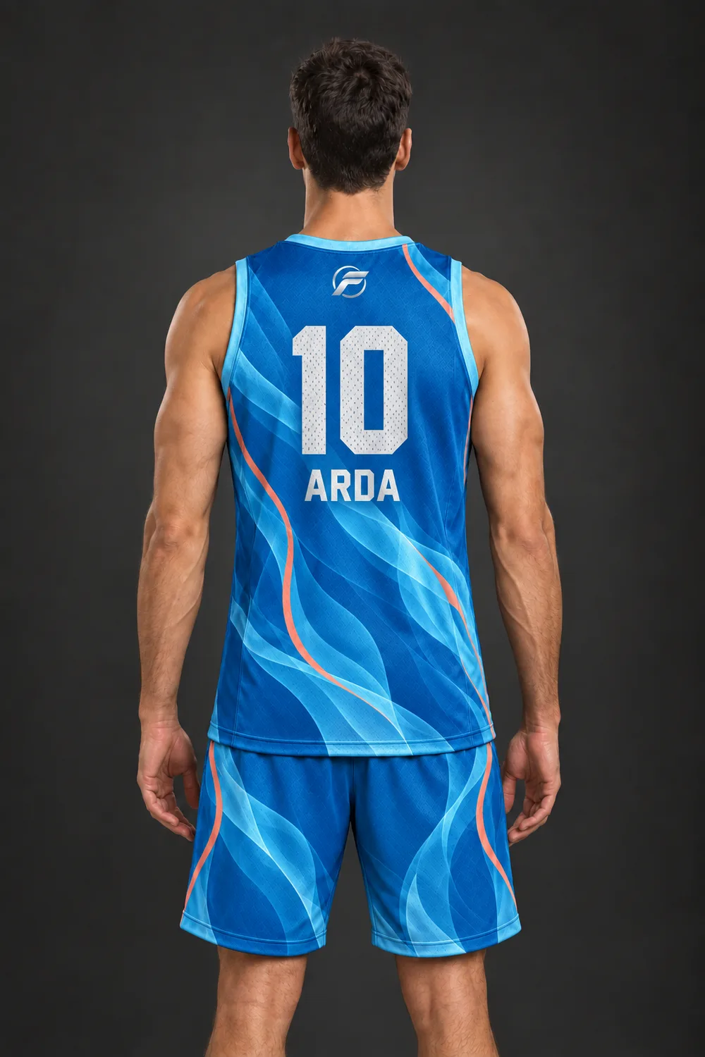 Pota Akıntı basketbol forması, arka görünüm