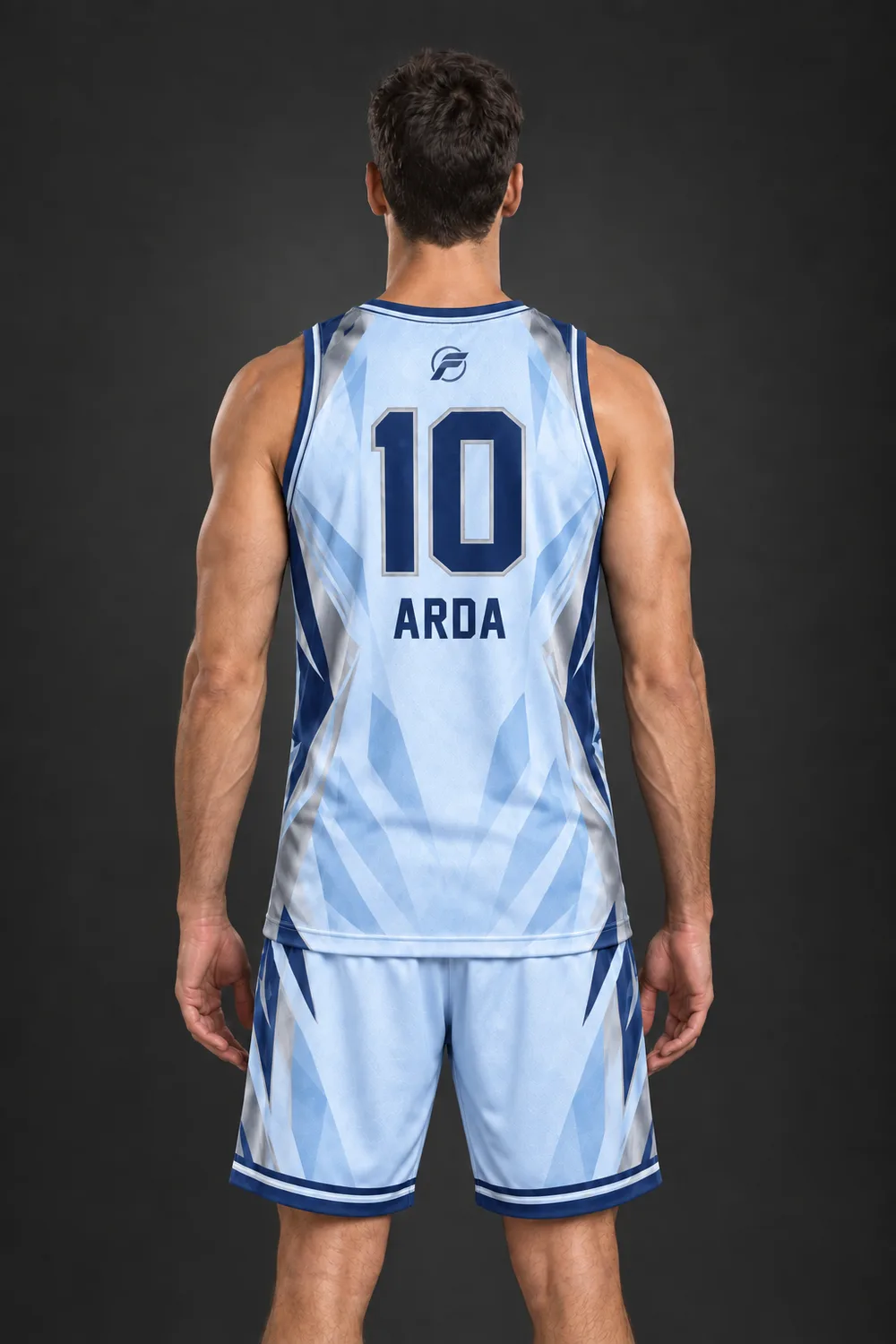 Pota Buz basketbol forması, arka görünüm