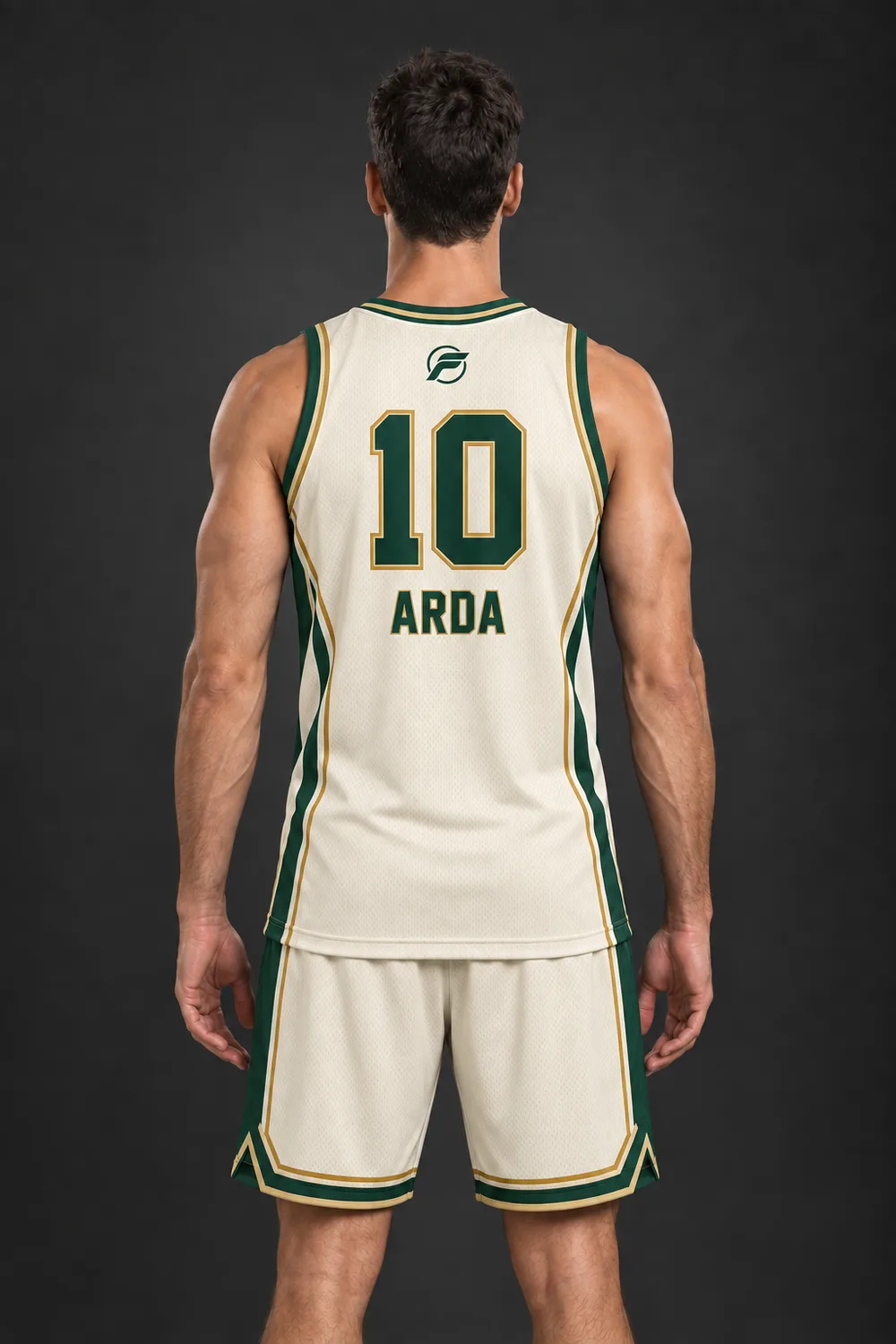 Pota Krem basketbol forması, arka görünüm
