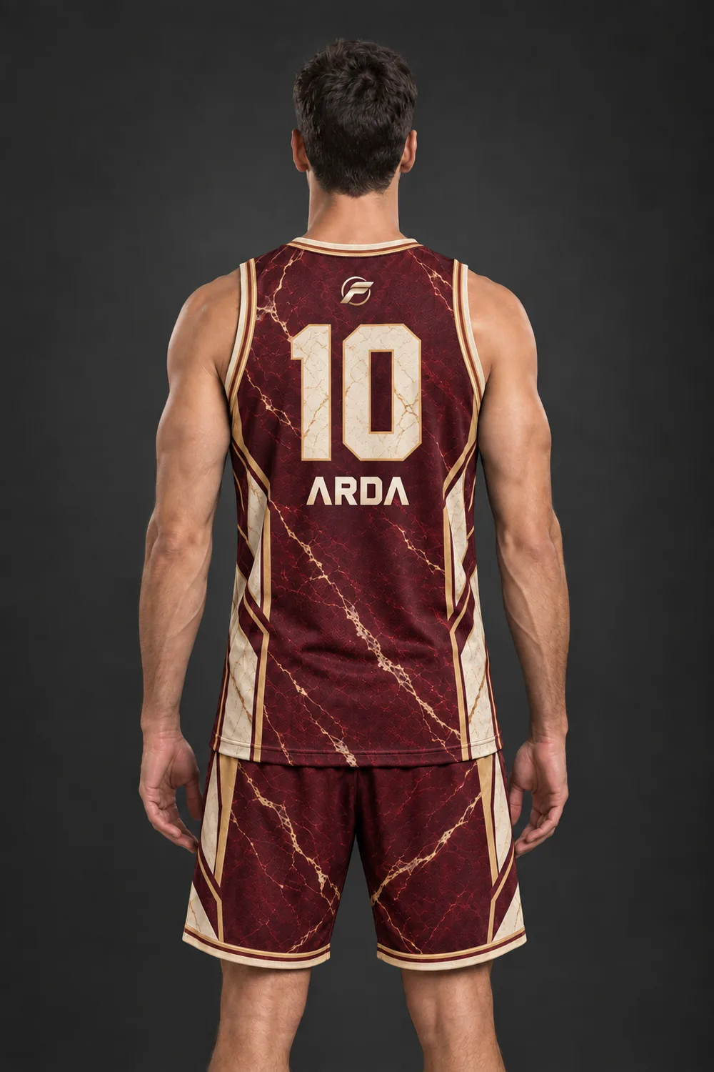 Pota Mermer basketbol forması, arka görünüm