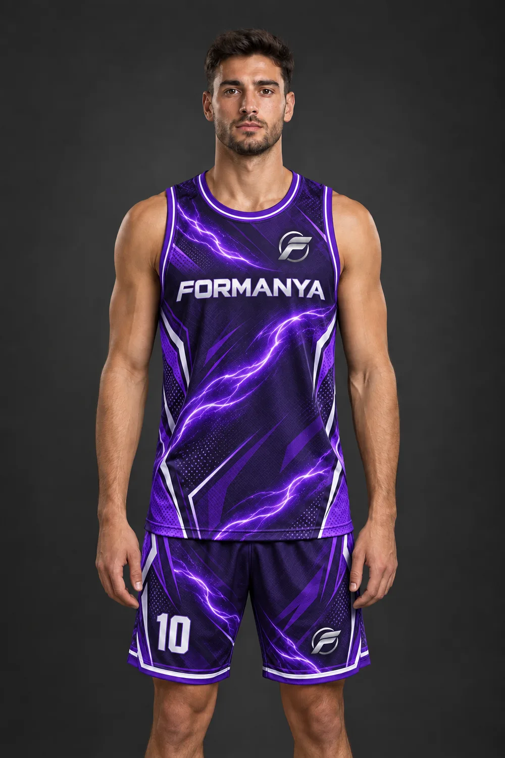 Pota Mor basketbol forması, ön görünüm