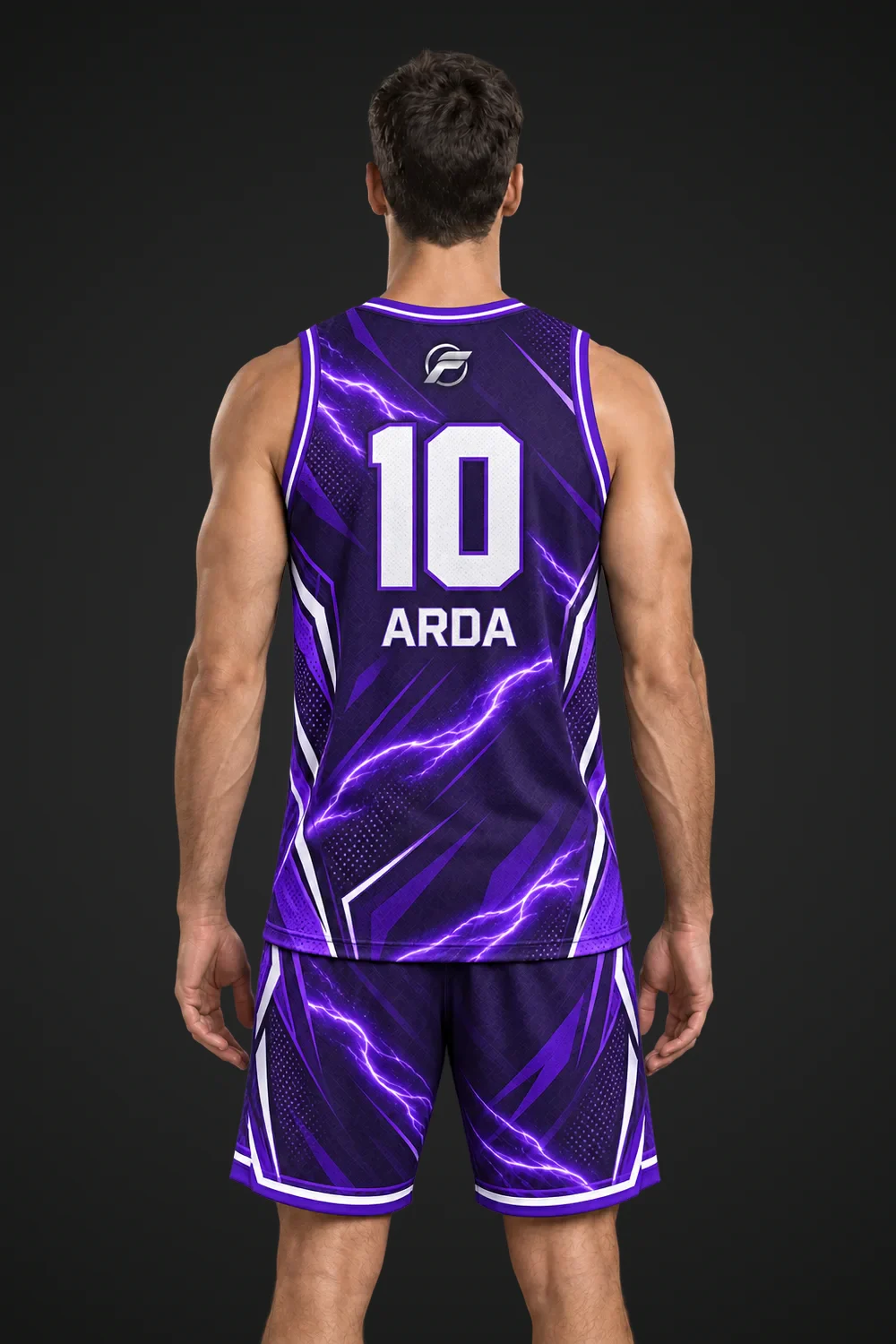 Pota Mor basketbol forması, arka görünüm