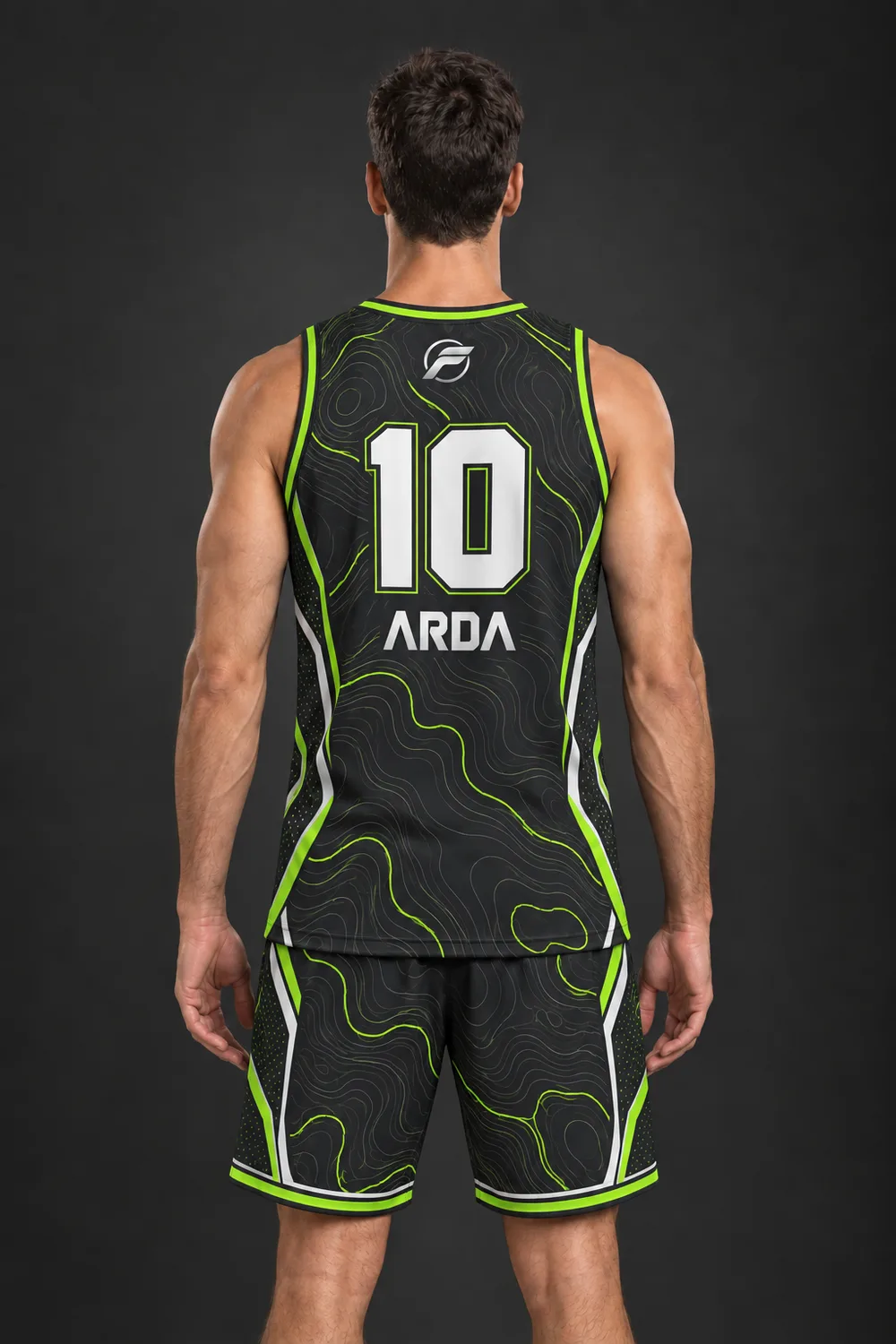 Pota Neon basketbol forması, arka görünüm
