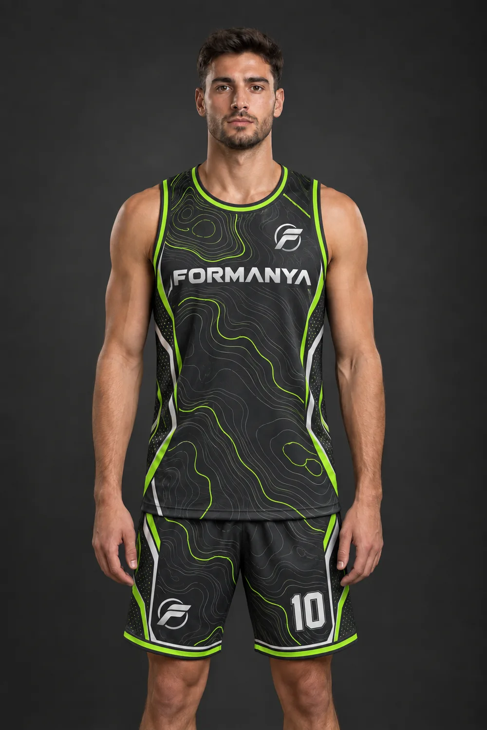 Pota Neon basketbol forması, ön görünüm