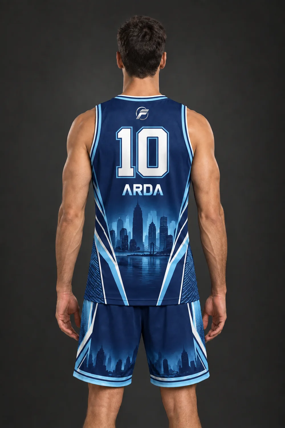 Pota Şehir basketbol forması, arka görünüm