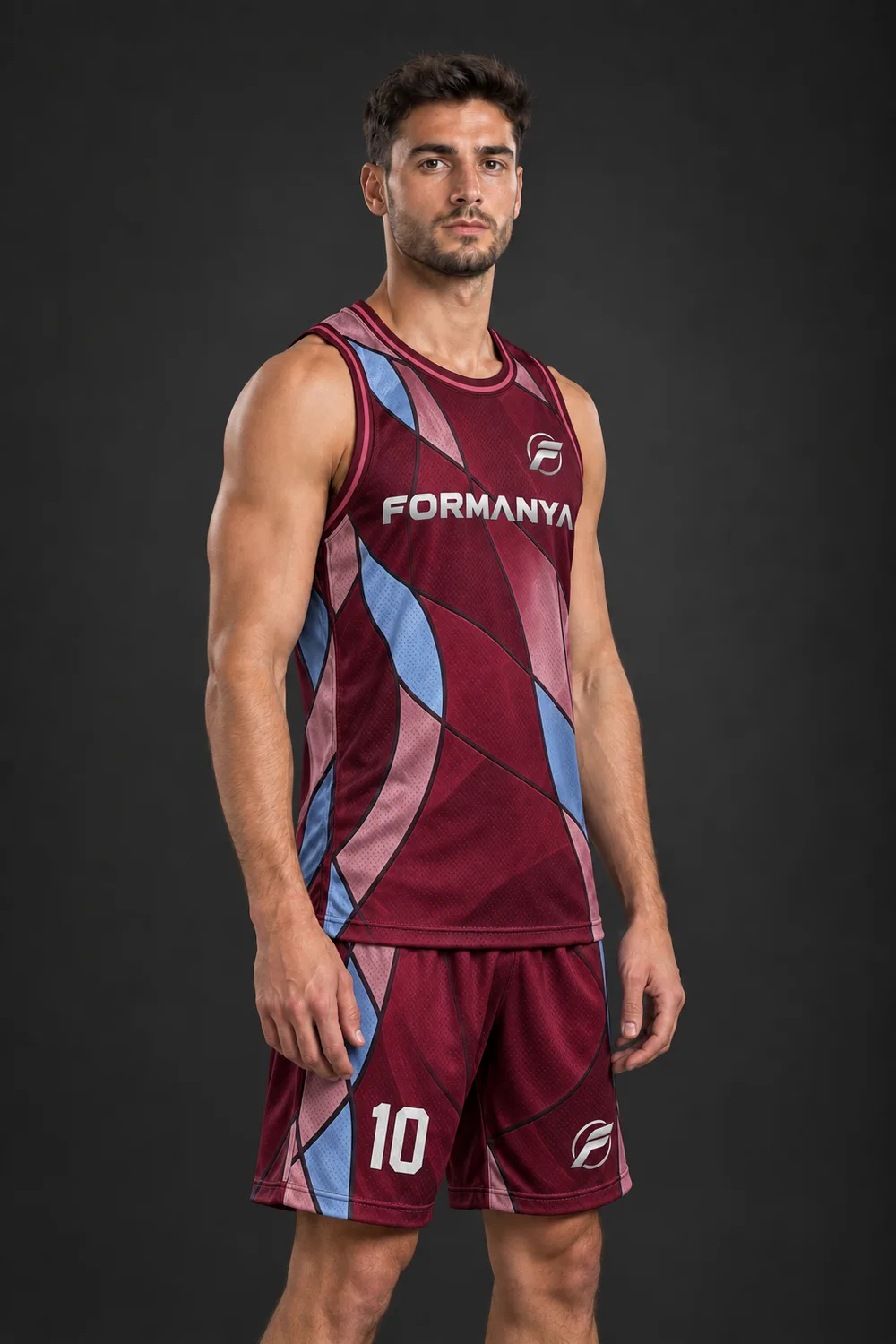 Pota Vitray basketbol forması, yan görünüm