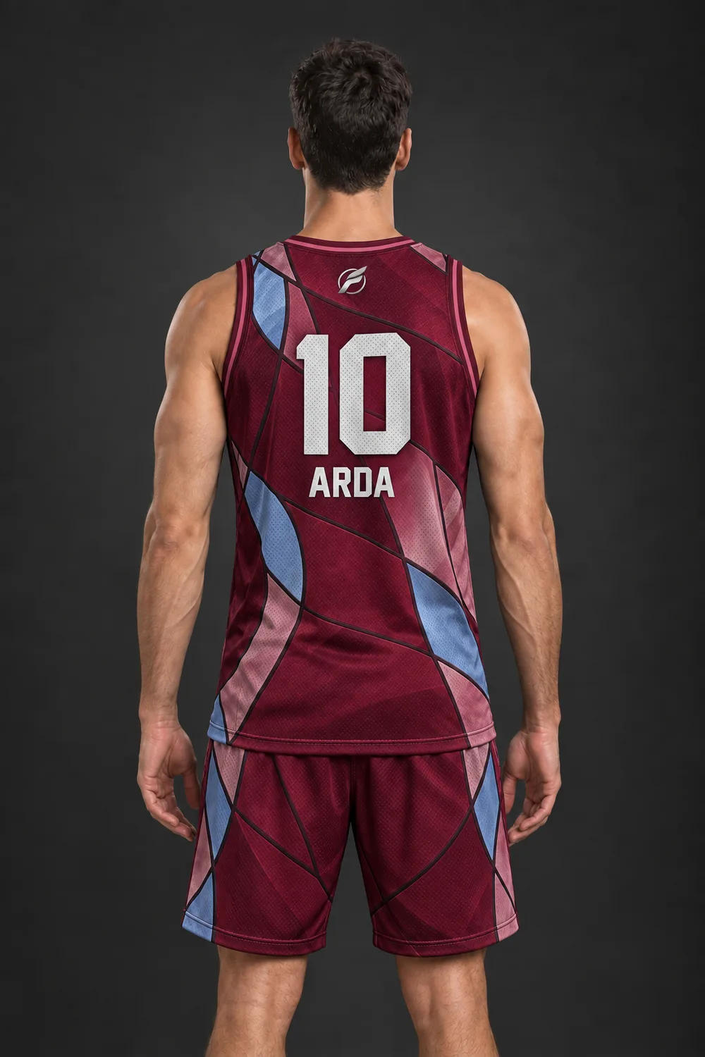 Pota Vitray basketbol forması, arka görünüm