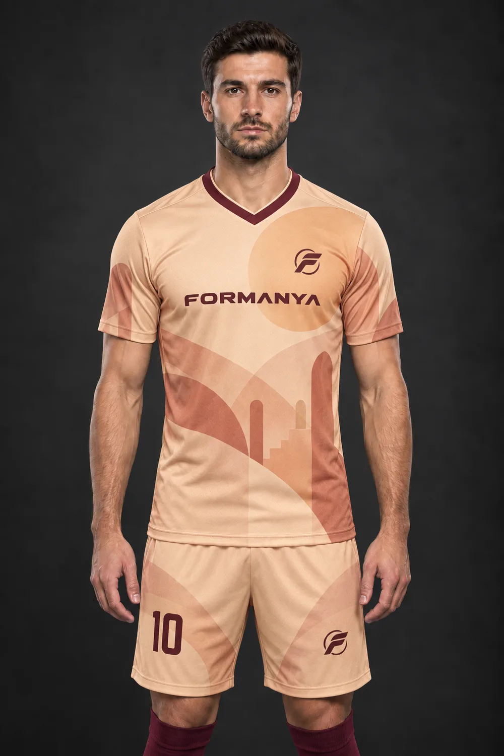 V Somon Tepe futbol forması, ön görünüm